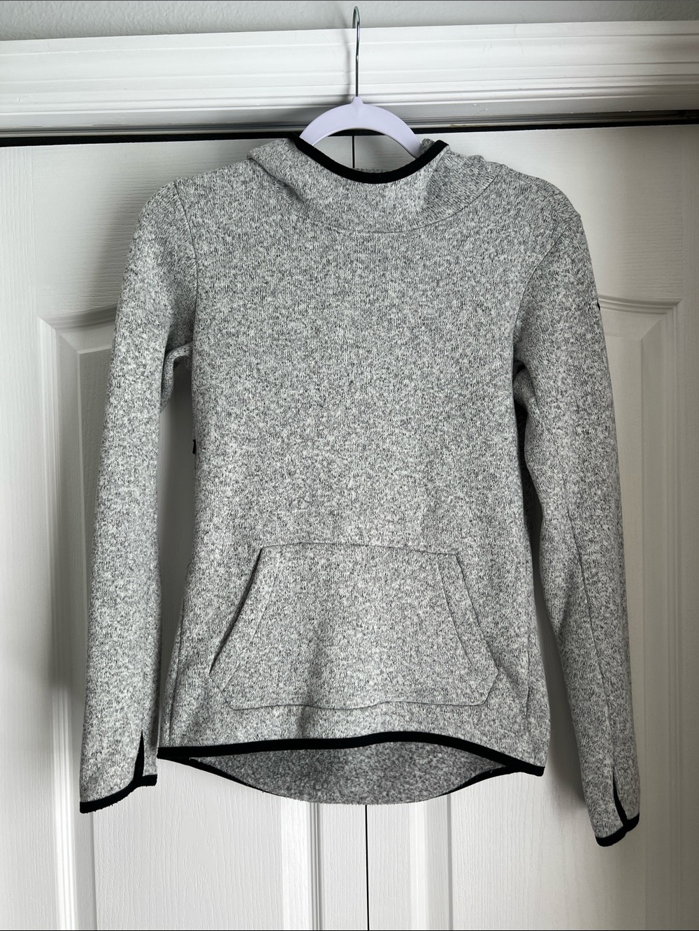 Nike Gray and Black Pullover Hoodie